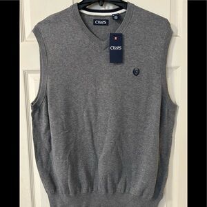 Chaps Men’s Gray Sweater Vest Size XXL